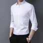 Men's Casual Long Sleeved Shirt in Solid Color