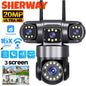 10K 20MP Outdoor WiFi PTZ Security Camera with 360° Zoom
