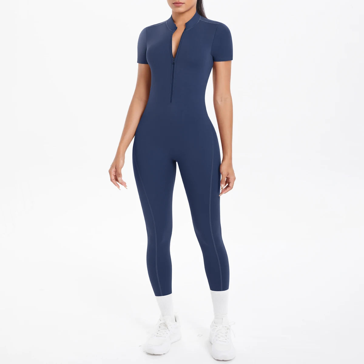 Backless Bodycon Scrunch Jumpsuit for Women Yoga Fitness