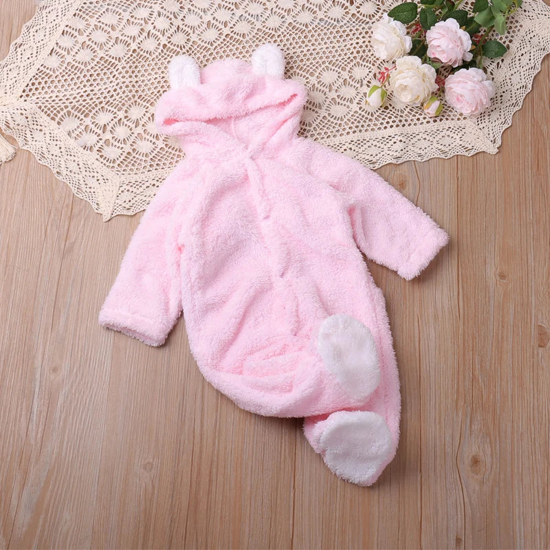 Humor Bear Winter Long Sleeve Baby Romper