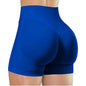 High Waisted Yoga Shorts for Women Nylon Elastane Solid