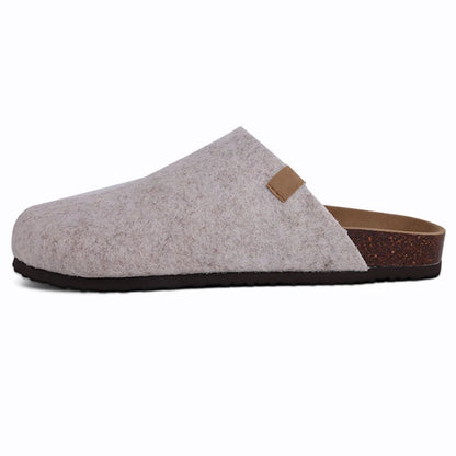 Comwarm Women's Suede Mules Slippers with Cork Insole