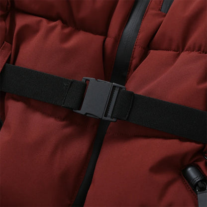 Women's Hooded Padded Winter Parka with Belt