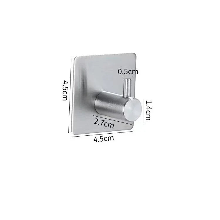Adhesive Heavy Duty Wall Hook Waterproof Iron