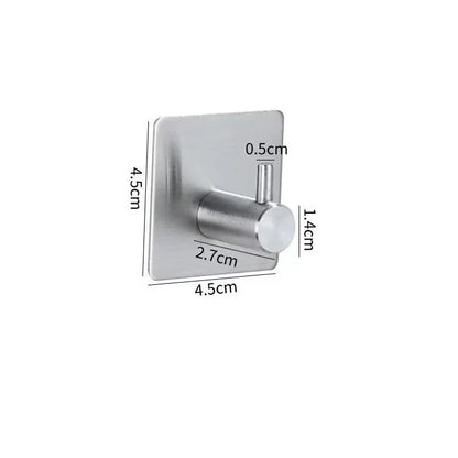 Adhesive Heavy Duty Wall Hook Waterproof Iron