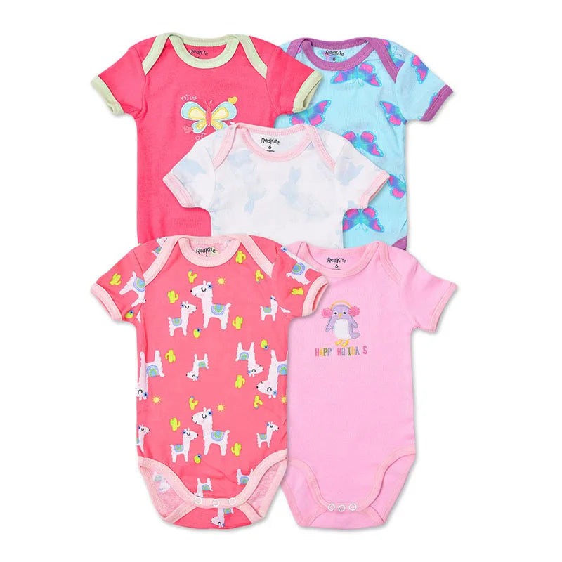 Cotton Short Sleeve Jumpsuit for Infants