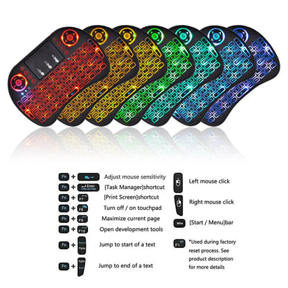 Wireless Air Mouse with Touchpad Keyboard