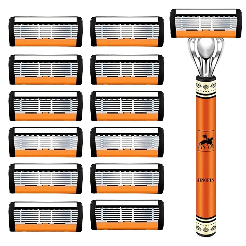 Men's 6-Layer Safety Razor Set