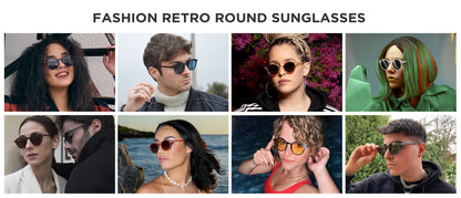 ZENOTTIC Retro Circular Polarized Sunglasses S Size