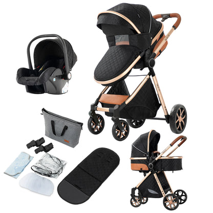Lightweight 3 in 1 Baby Stroller Travel System