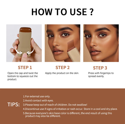 Skin Tint Stick Waterproof Tinted Serum Foundation