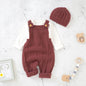Sleeveless Knitted Baby Romper Set for Newborns