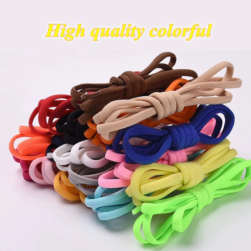 Round Elastic No Tie Shoelaces for Kids and Adults