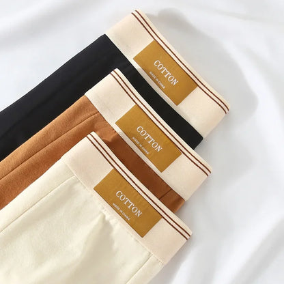 Men's Cotton Boxer Shorts 3Pcs Solid Color Set