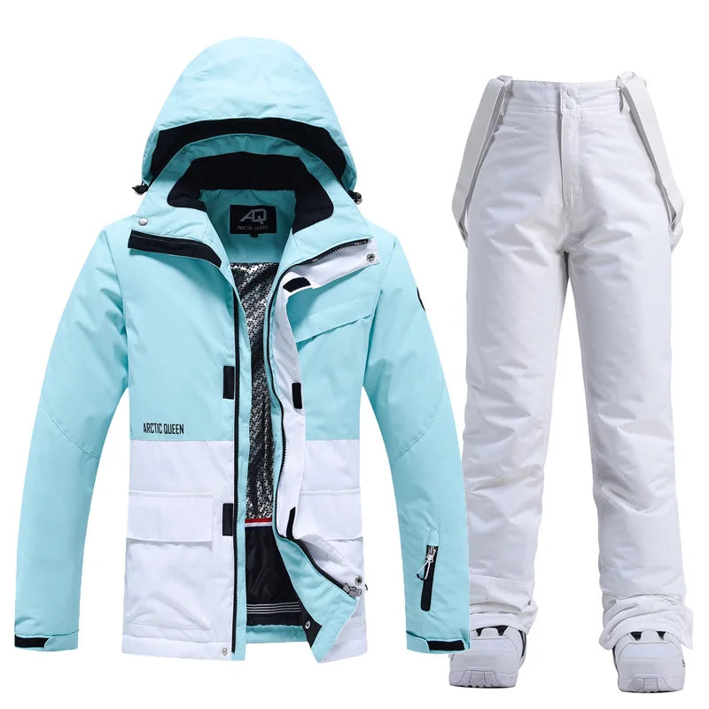 Unisex Winter Snow Ski Suit Jacket and Pants Set