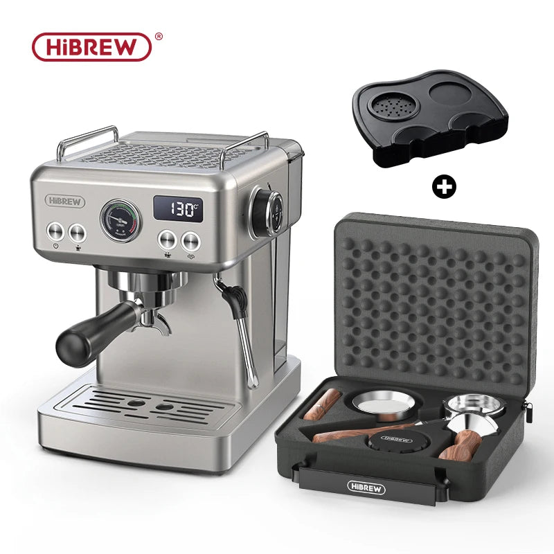 HiBREW 20Bar Semi Automatic Espresso Machine Stainless Steel