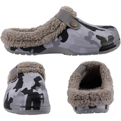 Litfun Winter Plush Furry Clogs Slippers for Women