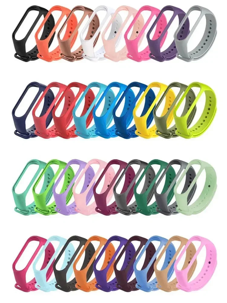 Silicone Watch Strap for Xiaomi Mi Band 3 4 5 6 7