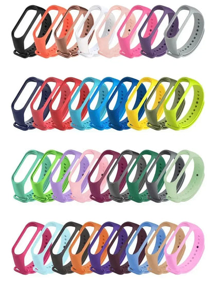 Silicone Watch Strap for Xiaomi Mi Band 3 4 5 6 7