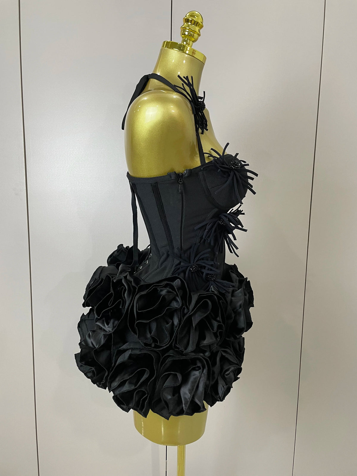 Women Red Black Bandage Two Piece Cocktail Gown