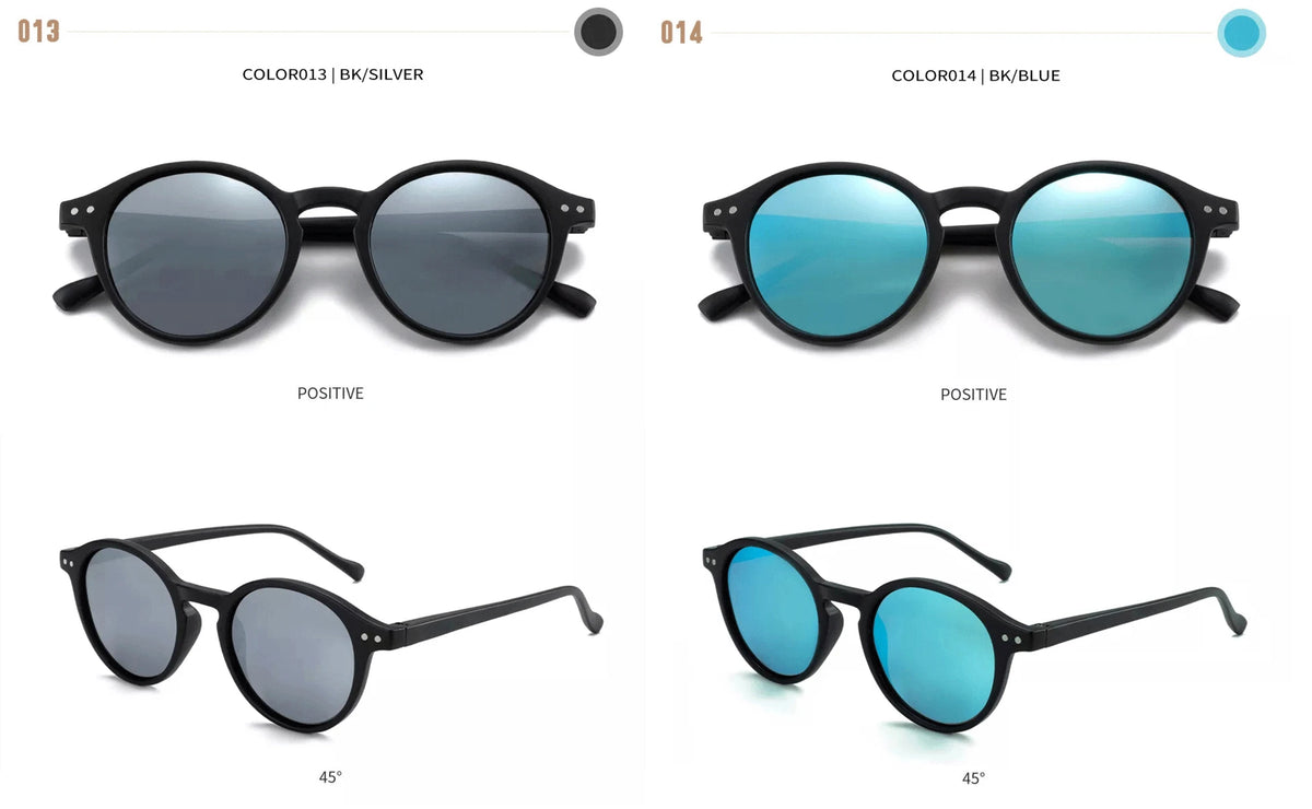 ZENOTTIC Retro Circular Polarized Sunglasses S Size