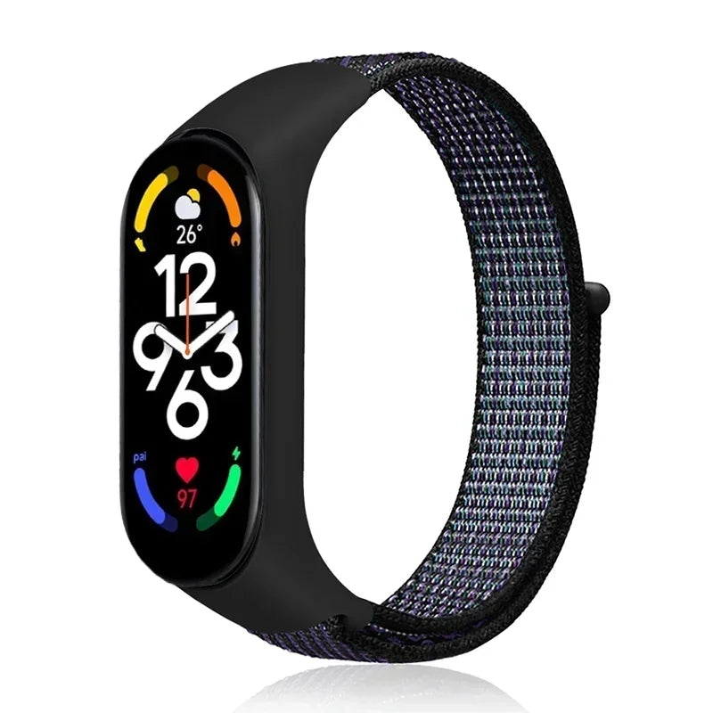 Nylon Adjustable Watchband for Xiaomi Mi Band 3 4 5 6 7