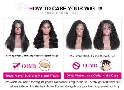 Yaki Straight Bob Wig 100% Human Hair Glueless 13x4