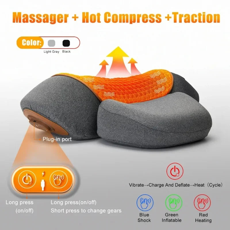 Heated Neck Massage Pillow