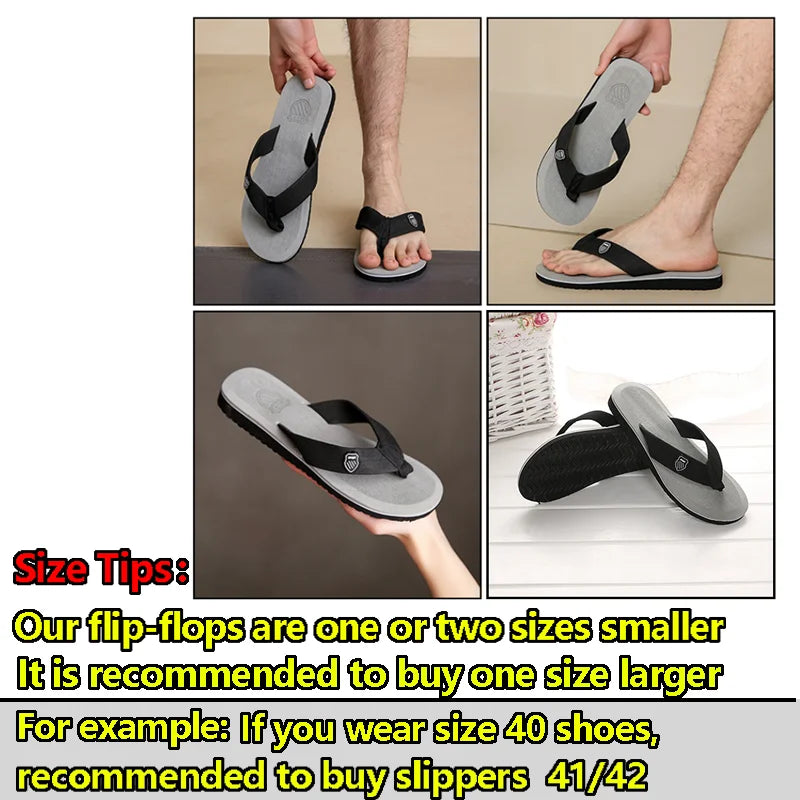 Men's Summer EVA Flip Flops Non-Slip Casual Slides