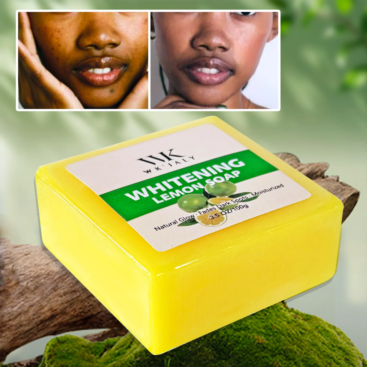 WK JALY Whitening Lemon Soap with Glutathione and Shea Butter
