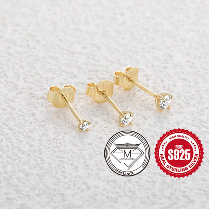 Canner Moissanite Stud Earrings 925 Sterling Silver