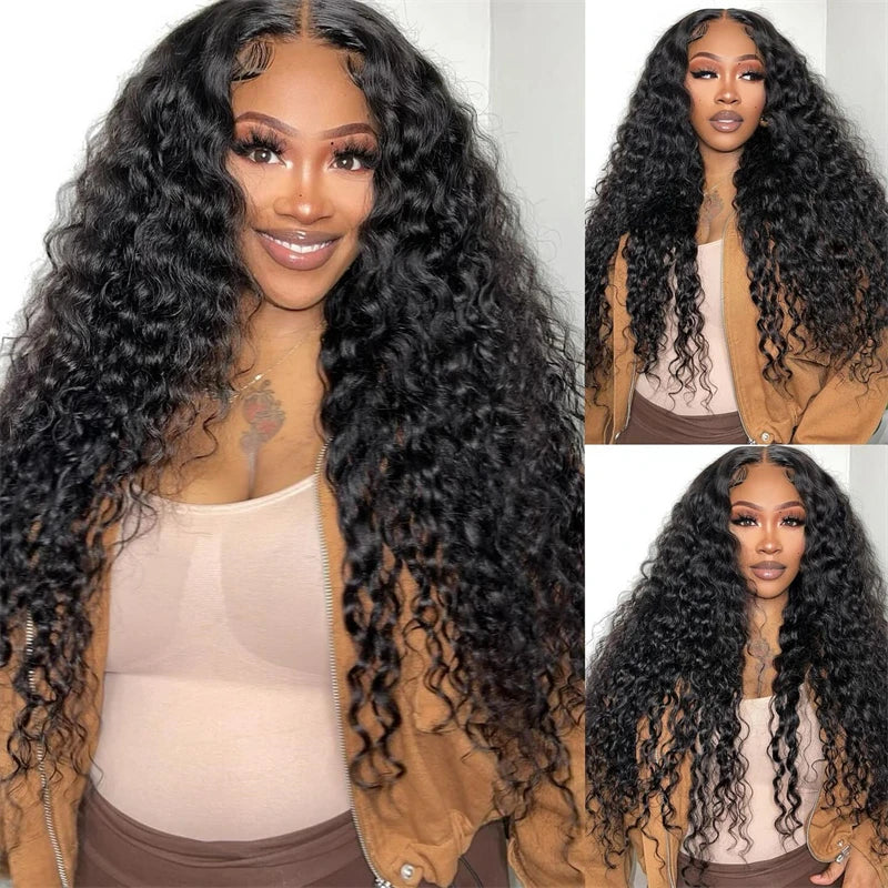 Kinky Curly 13x6 Lace Front Wig Human Hair Transparent Lace