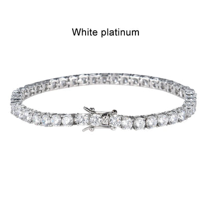 Moissanite Tennis Bracelet 925 Sterling Silver White Gold