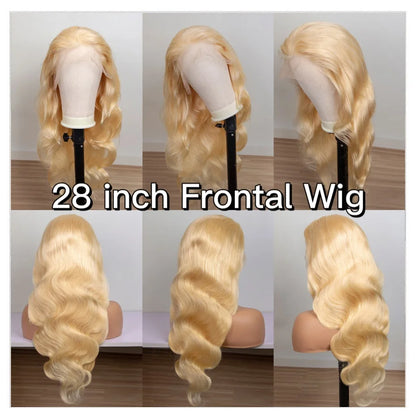 360 Lace Frontal Wig 613 Blonde Body Wave Human Hair