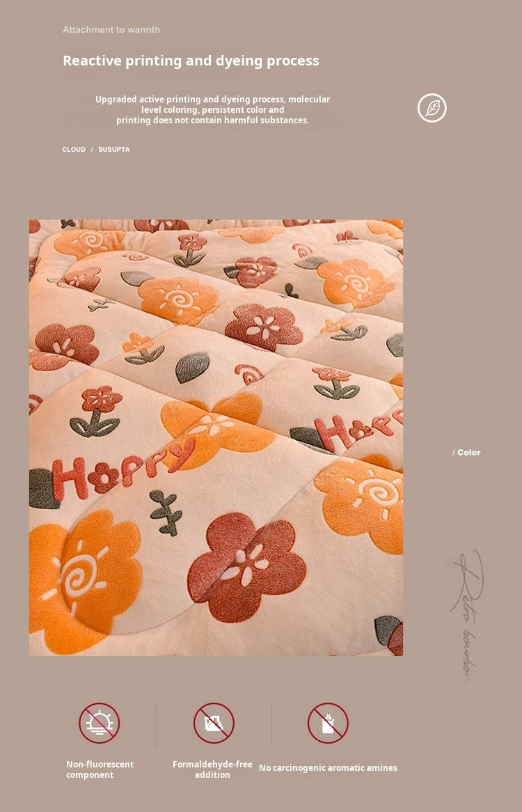 Lamb Fleece Blanket Double-Sided Velvet Warm Quilt
